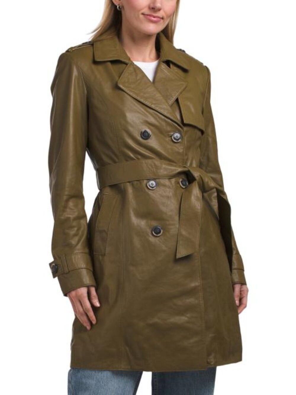 BOD & CHRISTENSEN Leather Laure Trench Coat